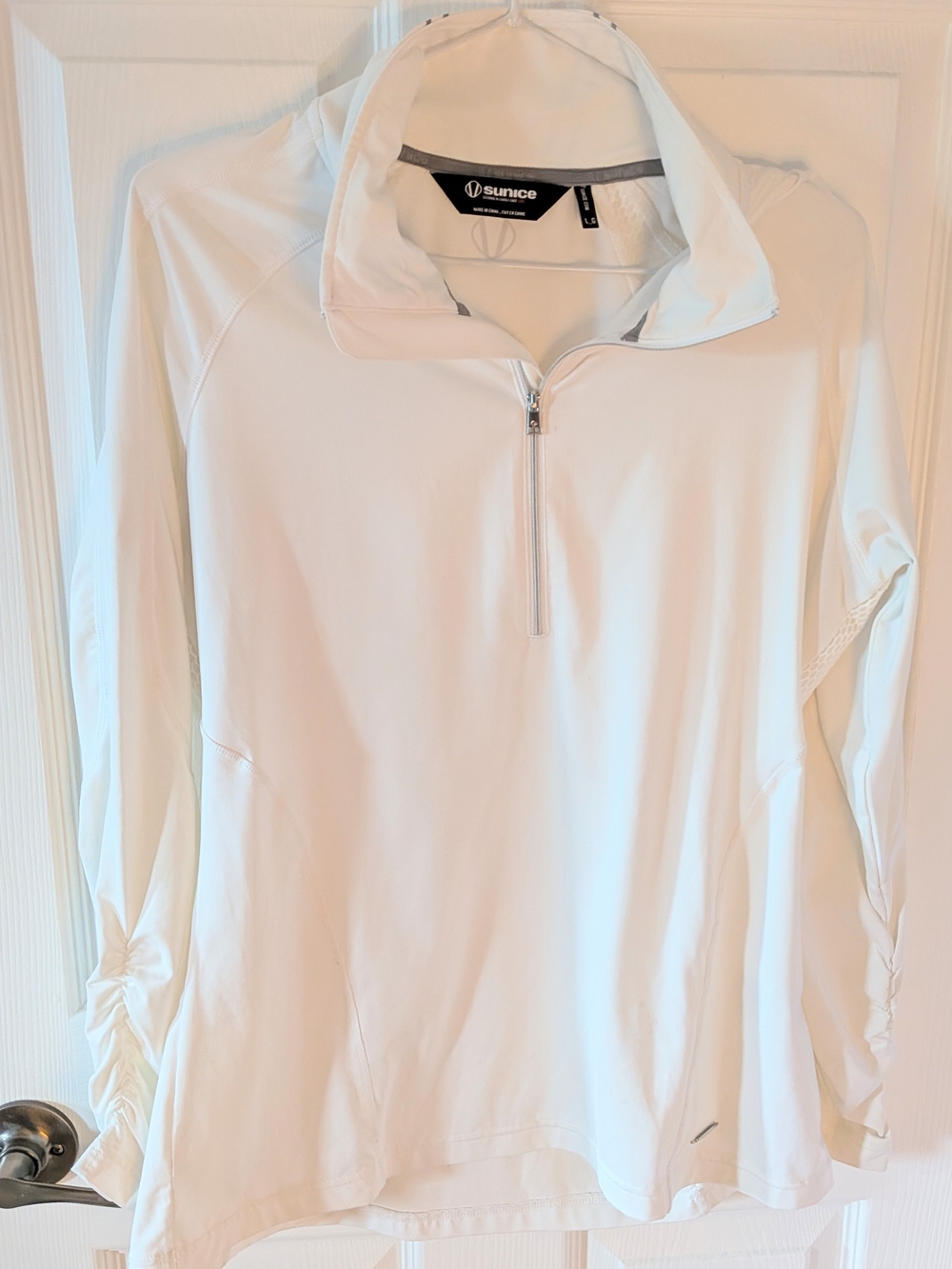 Sunice White Women's Quarter-Zip Performance Utility Jacket